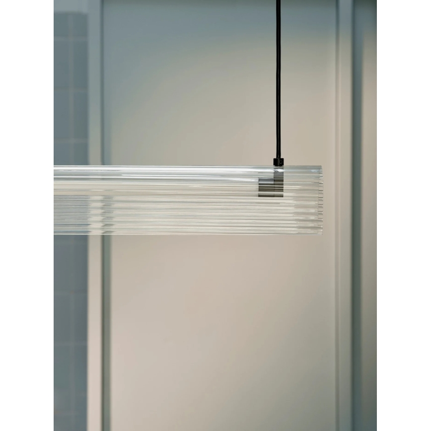 Nordlux - LED димируема висяща лампа на кабел ALIANI LED/20W/230V 3000K 100 cm черна/прозрачна