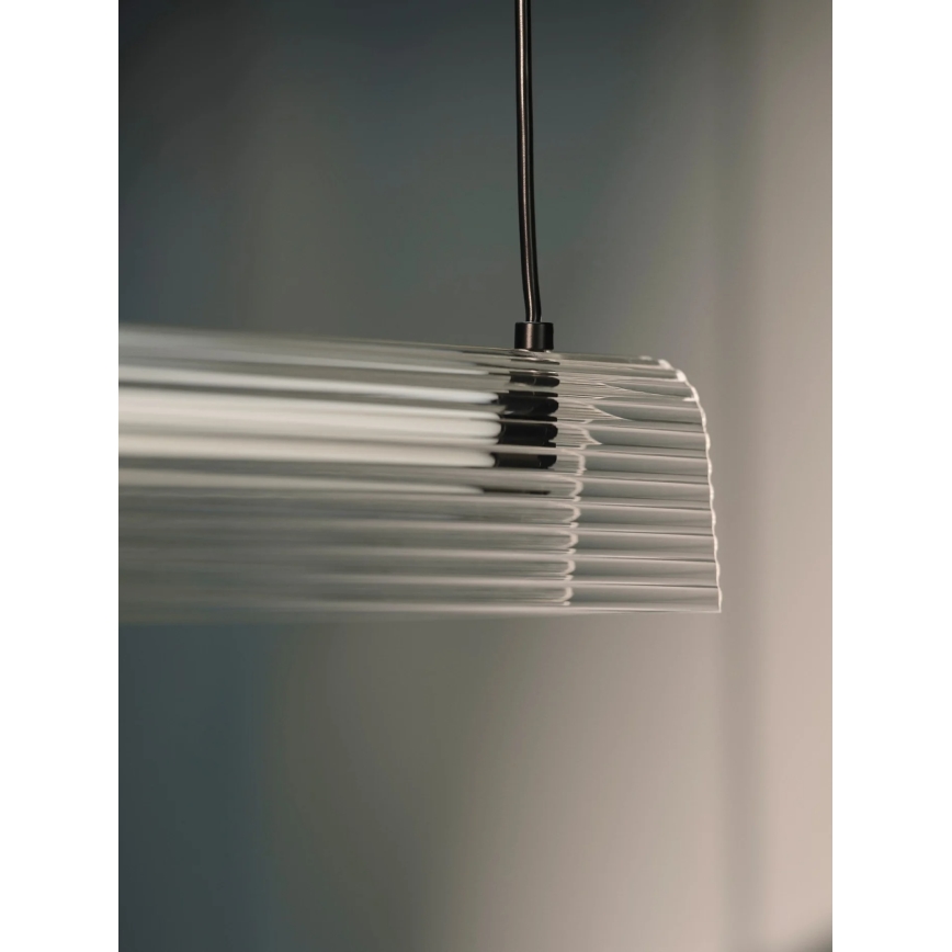 Nordlux - LED димируема висяща лампа на кабел ALIANI LED/20W/230V 3000K 100 cm черна/прозрачна