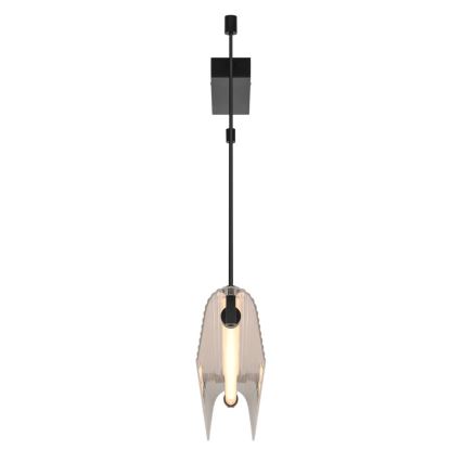 Nordlux - LED димируема висяща лампа на кабел ALIANI LED/20W/230V 3000K 100 cm черна/прозрачна