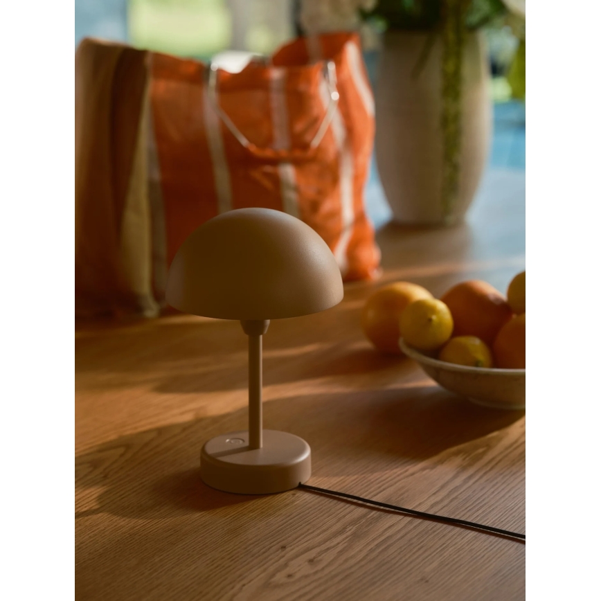 Nordlux - LED димируема презареждаема външна настолна лампа ELLEN LED/2,8W/3,7V 2200 mAh IP44 кафява