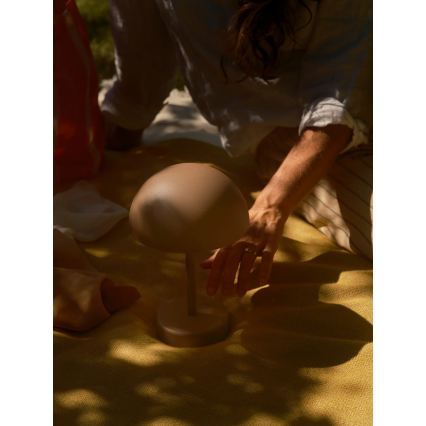 Nordlux - LED димируема презареждаема външна настолна лампа ELLEN LED/2,8W/3,7V 2200 mAh IP44 кафява