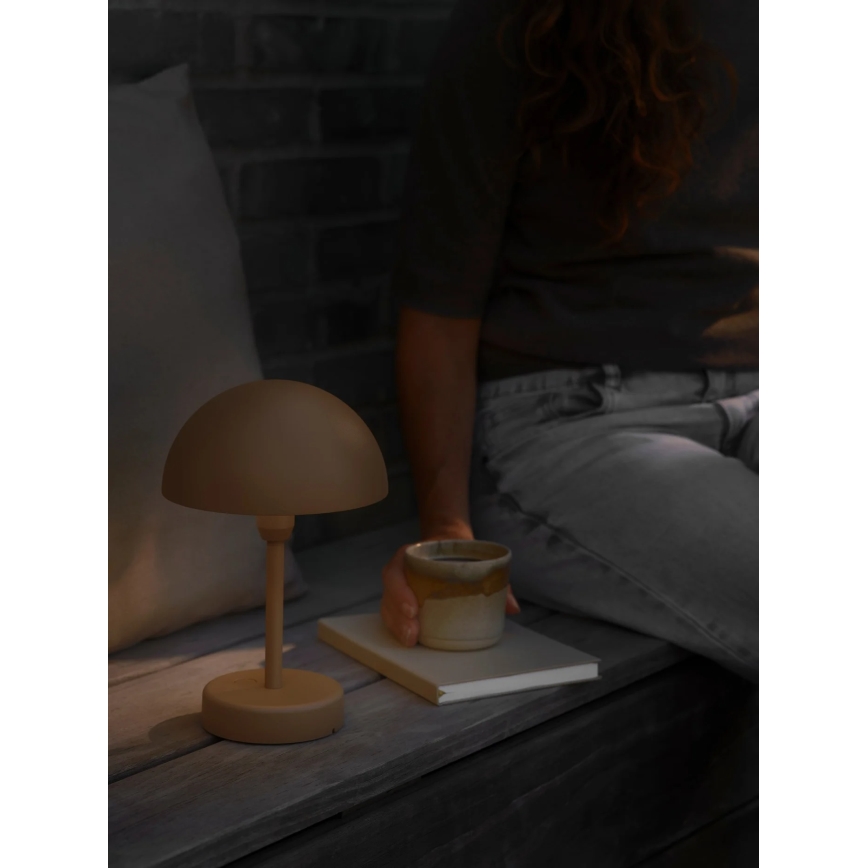 Nordlux - LED димируема презареждаема външна настолна лампа ELLEN LED/2,8W/3,7V 2200 mAh IP44 кафява