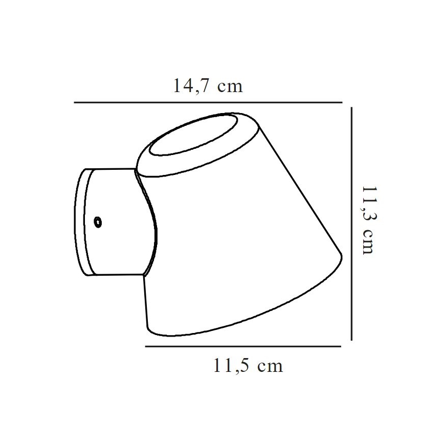 Nordlux - Екстериорен аплик ALERIA 1xGU10/35W/230V IP44