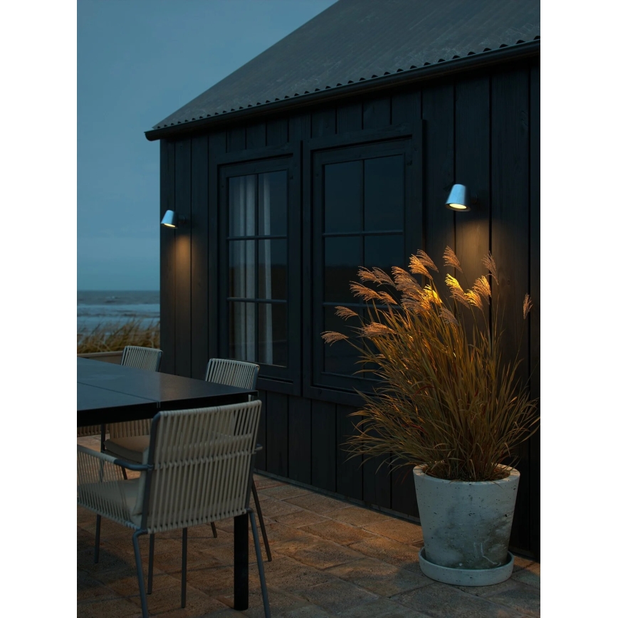 Nordlux - Екстериорен аплик ALERIA 1xGU10/35W/230V IP44 сребрист