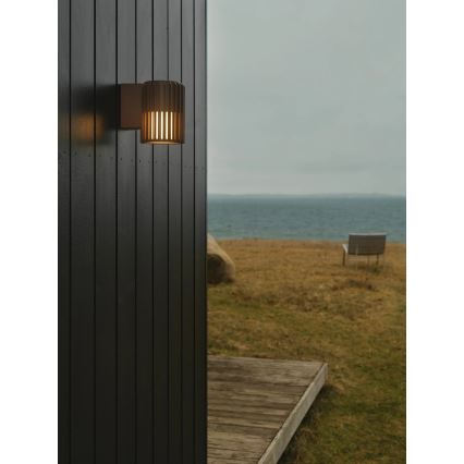 Nordlux - Екстериорен аплик ALUDRA 1xE27/15W/230V кафяв