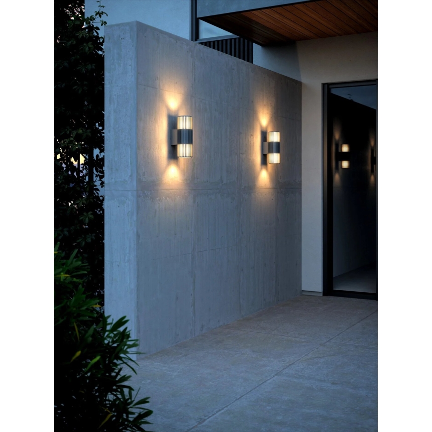 Nordlux - Екстериорен аплик ALUDRA 2xE27/15W/230V IP54 антрацит