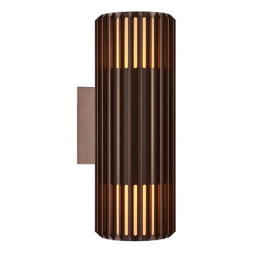 Nordlux - Екстериорен аплик ALUDRA 2xE27/15W/230V IP54 кафяв