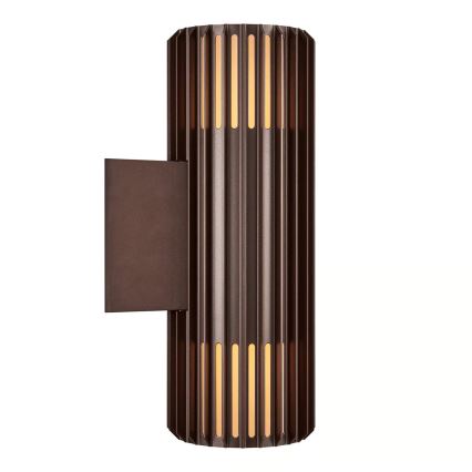 Nordlux - Екстериорен аплик ALUDRA 2xE27/15W/230V IP54 кафяв
