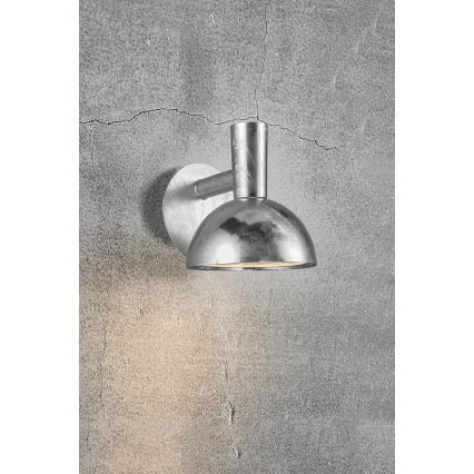 Nordlux - Екстериорен аплик ARKI 1xE27/20W/230V IP54 сребрист