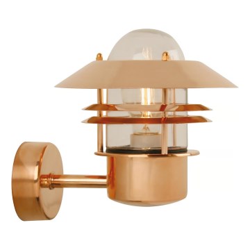 Nordlux - Екстериорен аплик BLOKHUS 1xE27/60W/230V IP54 меден