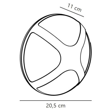 Nordlux - Екстериорен аплик CROSS 1xE14/15W/230V IP54