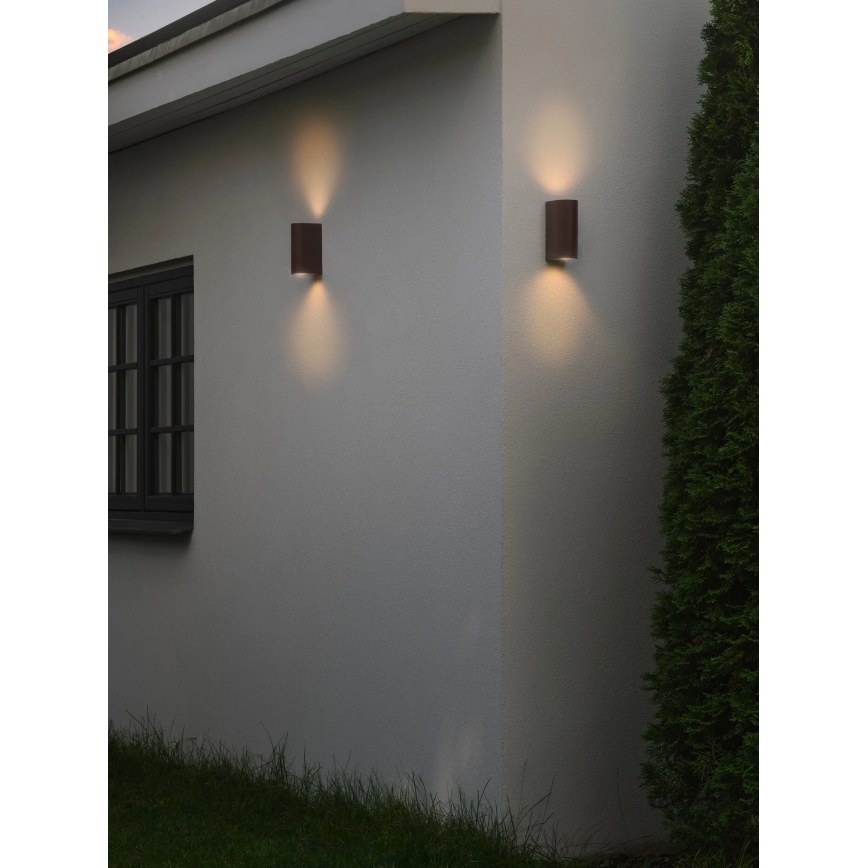 Nordlux - Екстериорен аплик DION 2xGU10/25W/230V IP44 rezavá