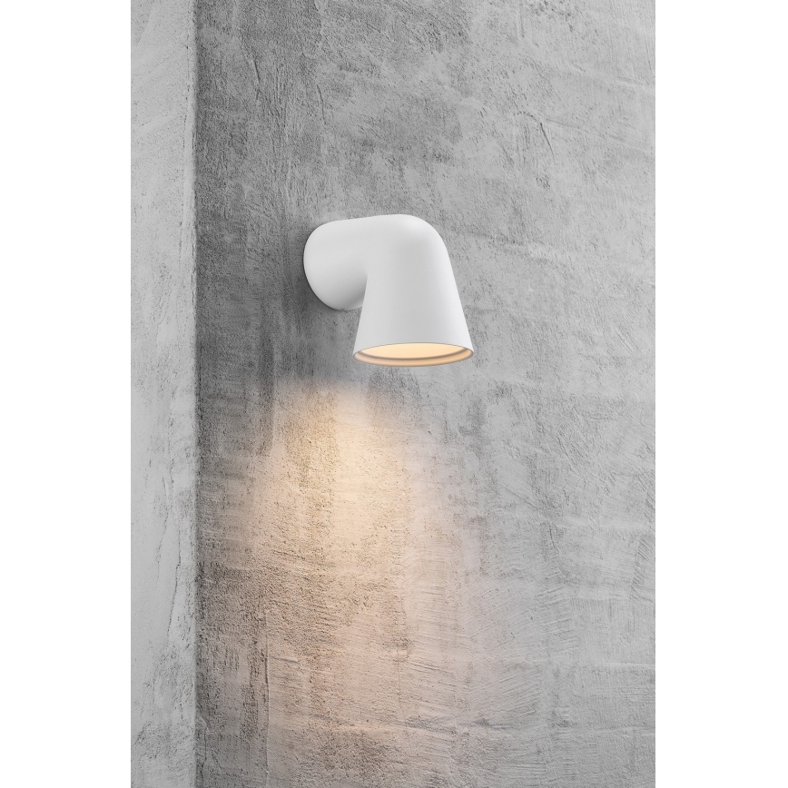 Nordlux - Екстериорен аплик FRONT 1xGU10/28W/230V IP44 бял
