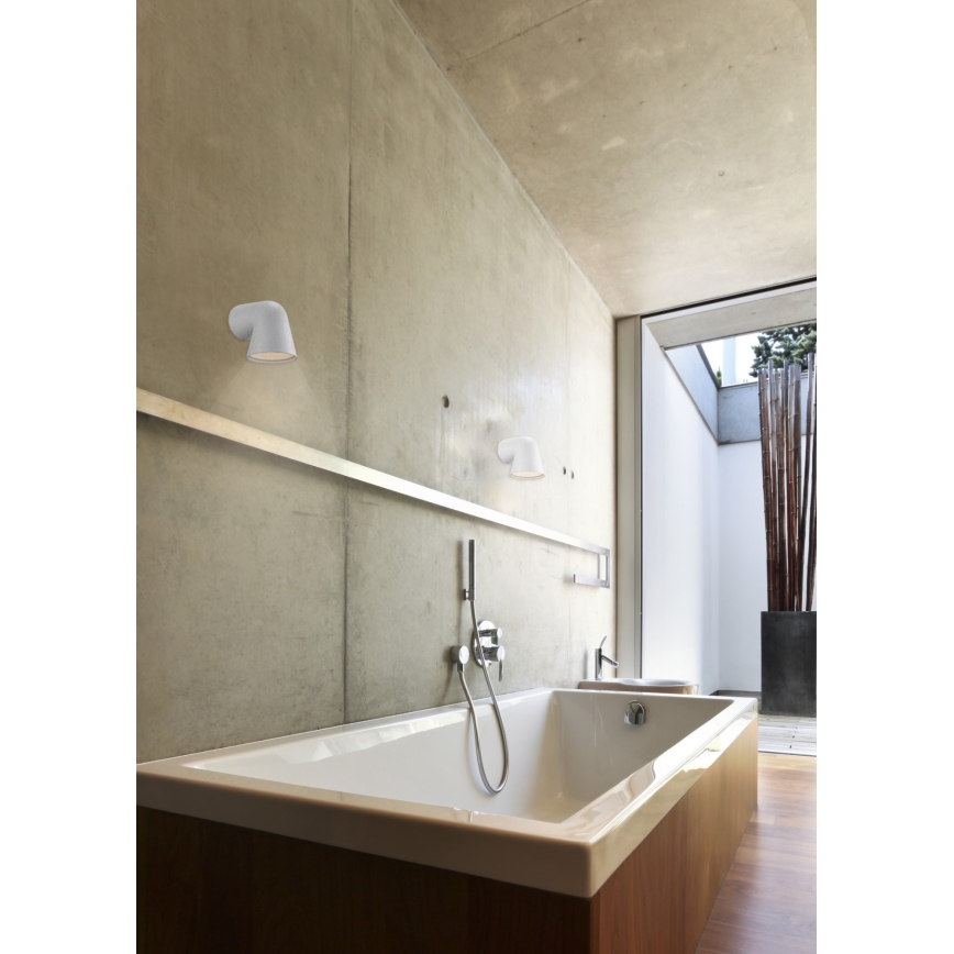Nordlux - Екстериорен аплик FRONT 1xGU10/28W/230V IP44 бял