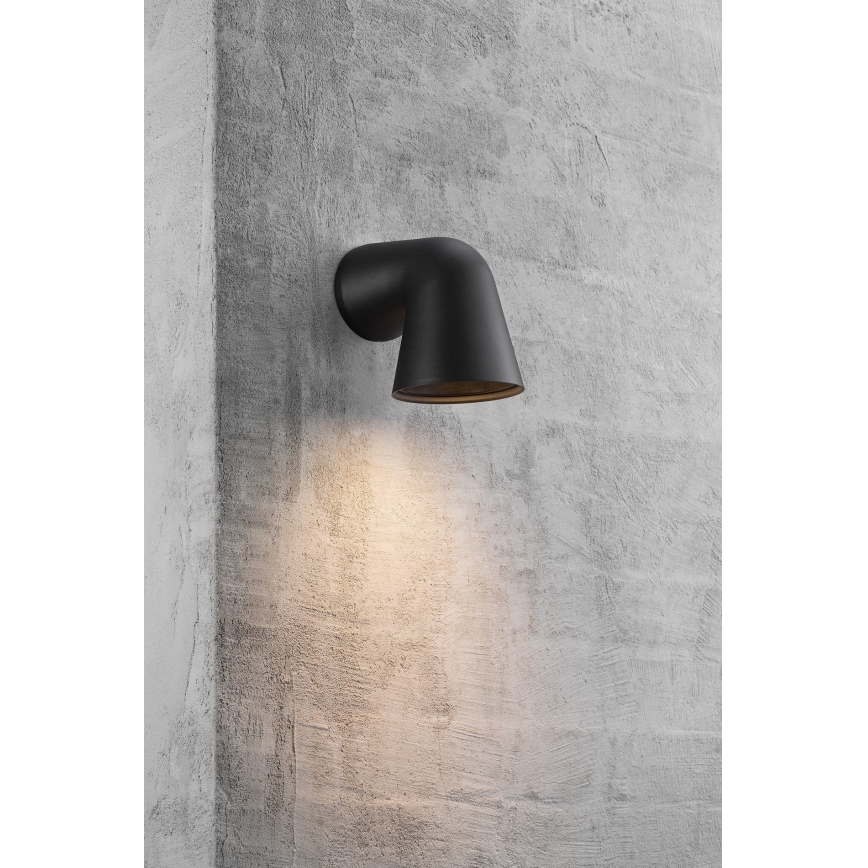 Nordlux - Екстериорен аплик FRONT 1xGU10/28W/230V IP44 черен
