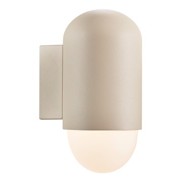 Nordlux - Екстериорен аплик HEKA 1xE27/60W/230V IP54 бежов