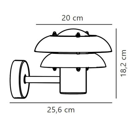 Nordlux - Екстериорен аплик KURNOS 1xE14/12W/230V IP54 черен