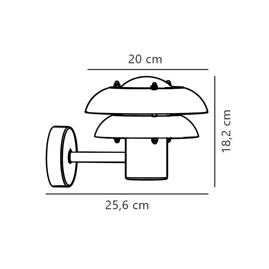 Nordlux - Екстериорен аплик KURNOS 1xE14/12W/230V IP54 черен