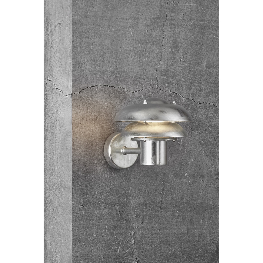 Nordlux - Екстериорен аплик KURNOS 1xE14/12W/230V IP54 матов хром