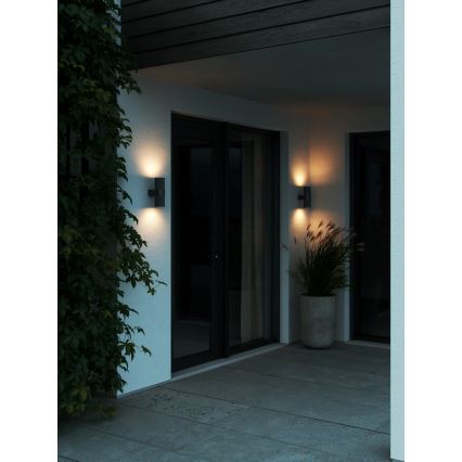 Nordlux - Екстериорен аплик KYKLOP 2xGU10/25W/230V IP54 черен