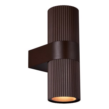 Nordlux - Екстериорен аплик KYKLOP 2xGU10/25W/230V IP54 кафяв