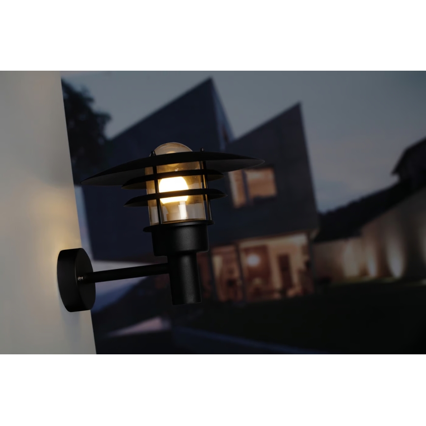 Nordlux - Екстериорен аплик LONSTRUP 1xE27/60W/230V IP44 черен