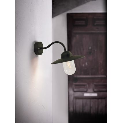 Nordlux - Екстериорен аплик LUXEMBOURG 1xE27/60W/230V IP54 черен