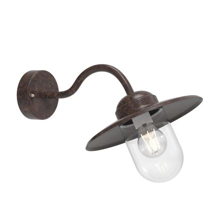 Nordlux - Екстериорен аплик LUXEMBOURG 1xE27/60W/230V IP54 кафяв/патина