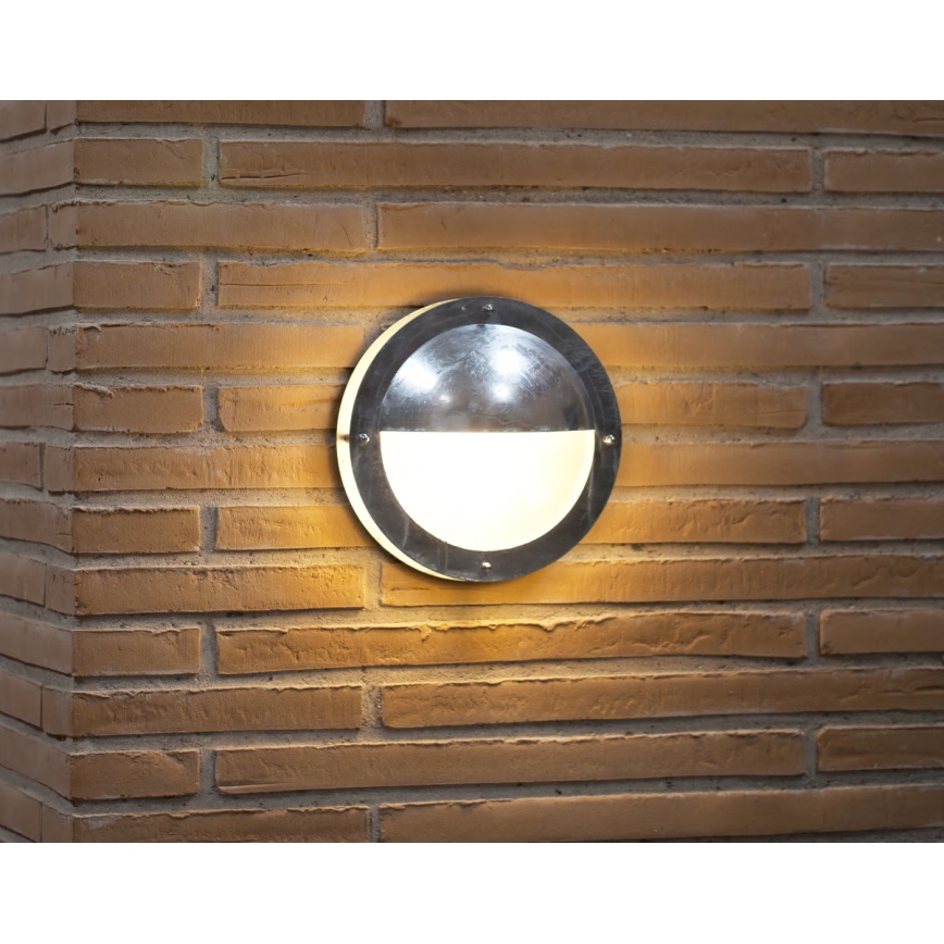 Nordlux - Екстериорен аплик MALTA 1xE27/60W/230V IP54 сребрист