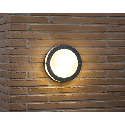 Nordlux - Екстериорен аплик MALTA 1xE27/60W/230V сребрист