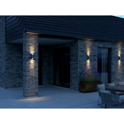 Nordlux - Екстериорен аплик NICO 2xGU10/25W/230V IP54 антрацит