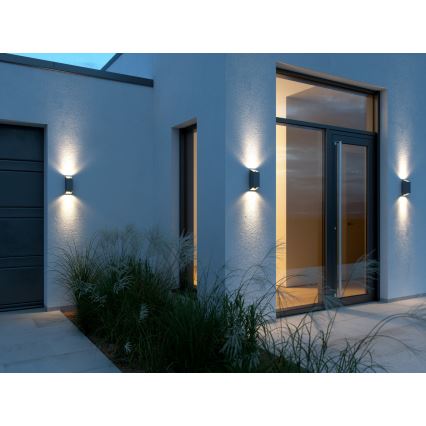 Nordlux - Екстериорен аплик NICO 2xGU10/25W/230V IP54 антрацит