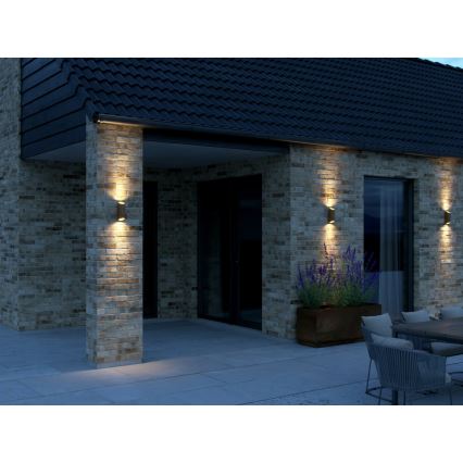 Nordlux - Екстериорен аплик NICO 2xGU10/35W/230V IP54 кафяв