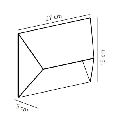 Nordlux - Екстериорен аплик PONTIO 2xGU10/25W/230V IP54