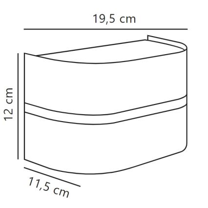 Nordlux - Екстериорен аплик SIBELIS 1xE27/10W/230V IP44 кафяв