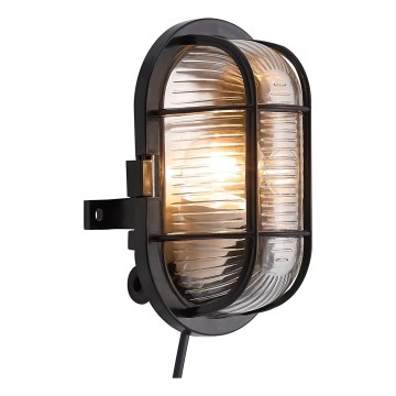 Nordlux - Екстериорен аплик SKOTLAMPE 1xE27/60W/230V IP44 черен