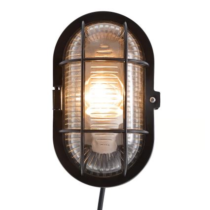 Nordlux - Екстериорен аплик SKOTLAMPE 1xE27/60W/230V IP44 черен