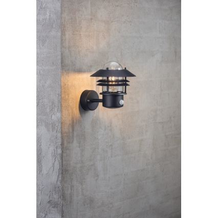 Nordlux - Екстериорен аплик със сензор BLOKHUS 1xE27/60W/230V IP54