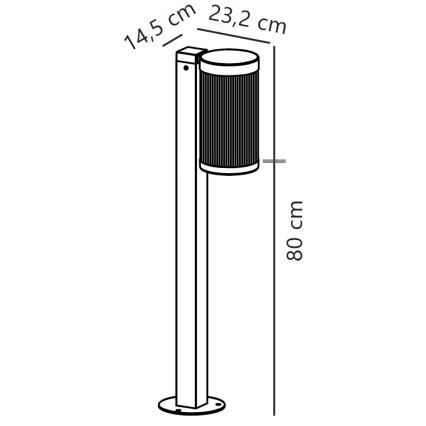 Nordlux - Екстериорна лампа COUPAR 1xE27/25W/230V IP54 бял