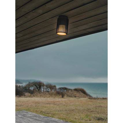 Nordlux - Екстериорна лампа за таван ALUDRA 1xE27/15W/230V черен