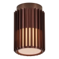 Nordlux - Екстериорна лампа за таван ALUDRA 1xE27/15W/230V Ø 12,4 см кафяв