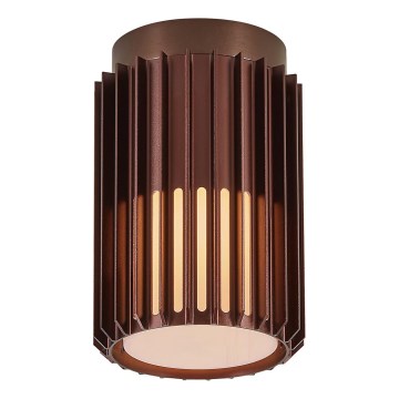 Nordlux - Екстериорна лампа за таван ALUDRA 1xE27/15W/230V кафяв