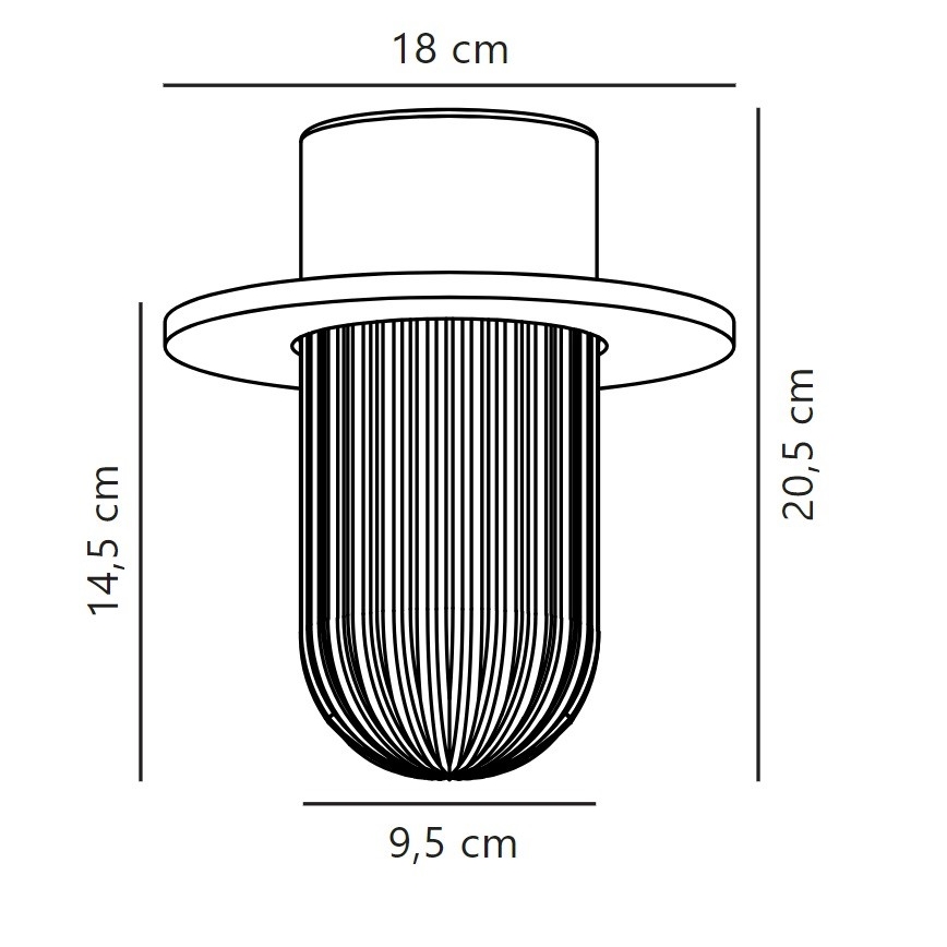 Nordlux - Екстериорна лампа за таван JANUKA 1xE27/60W/230V IP54 бял