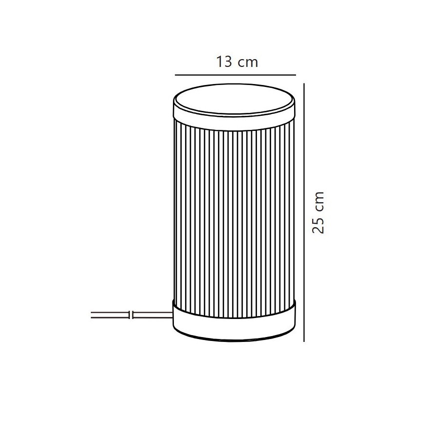 Nordlux - Екстериорна настолна лампа COUPAR 1xE27/25W/230V черен