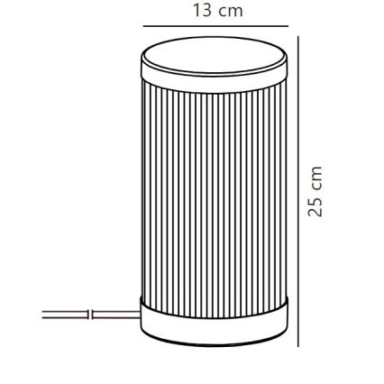 Nordlux - Екстериорна настолна лампа COUPAR 1xE27/25W/230V IP54 бял