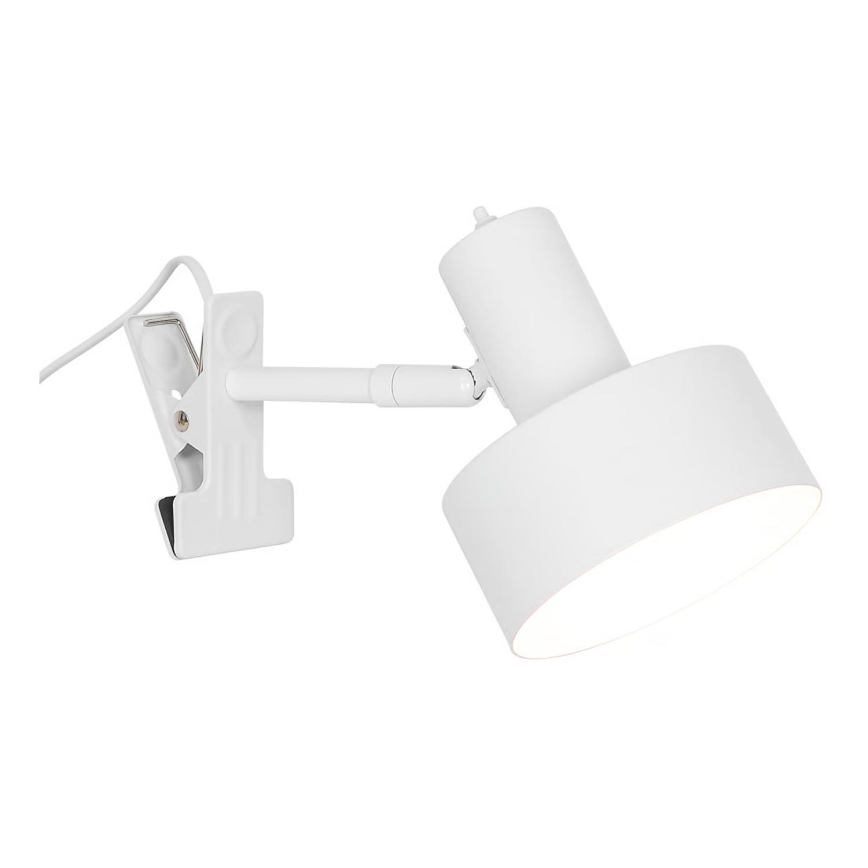Nordlux - Лампа с щипка MATIS 1xE27/15W/230V бял