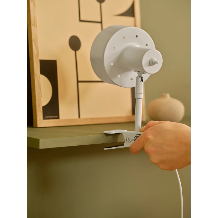 Nordlux - Лампа с щипка MATIS 1xE27/15W/230V бял
