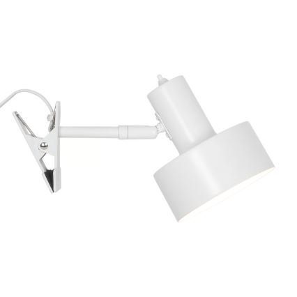 Nordlux - Лампа с щипка MATIS 1xE27/15W/230V бял