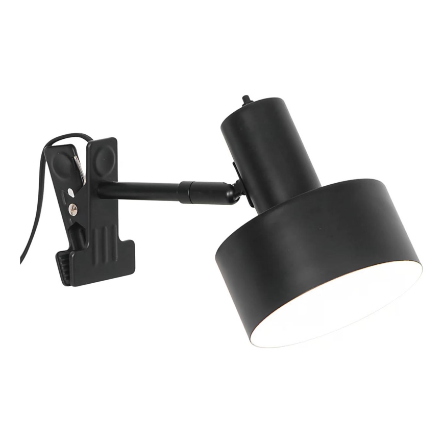 Nordlux - Лампа с щипка MATIS 1xE27/15W/230V черен