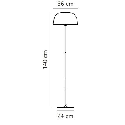 Nordlux - Лампион CERA 1xE27/60W/230V златист